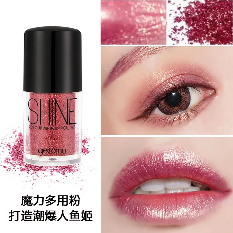 Лидер продаж 2018 модные блестящие тени для век металлическая пудра стойкий