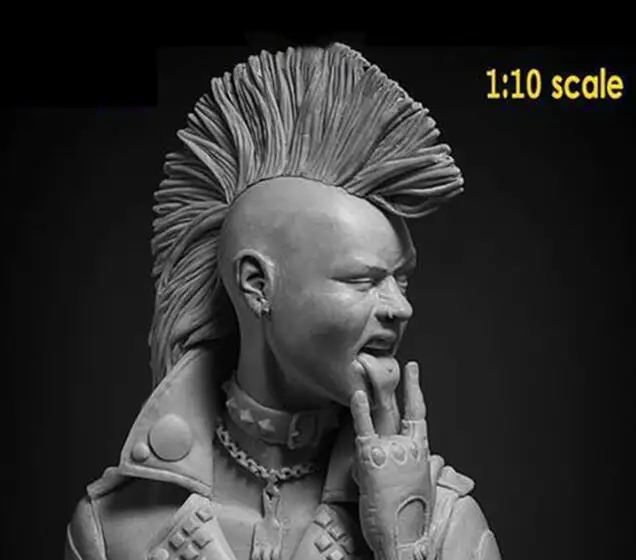 Unassambled 1/10 Punks not dad MAN Бюст Смолы Рисунок набор миниатюрных моделей Неокрашенный