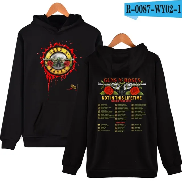 black Мужская толстовка, новинка, GUNS N ROSES, толстовки для мужчин и женщин, толстовки, Осень-зима, панк стиль, Череп, роза, дизайнерский спортивный костюм, верхняя одежда - Цвет: black