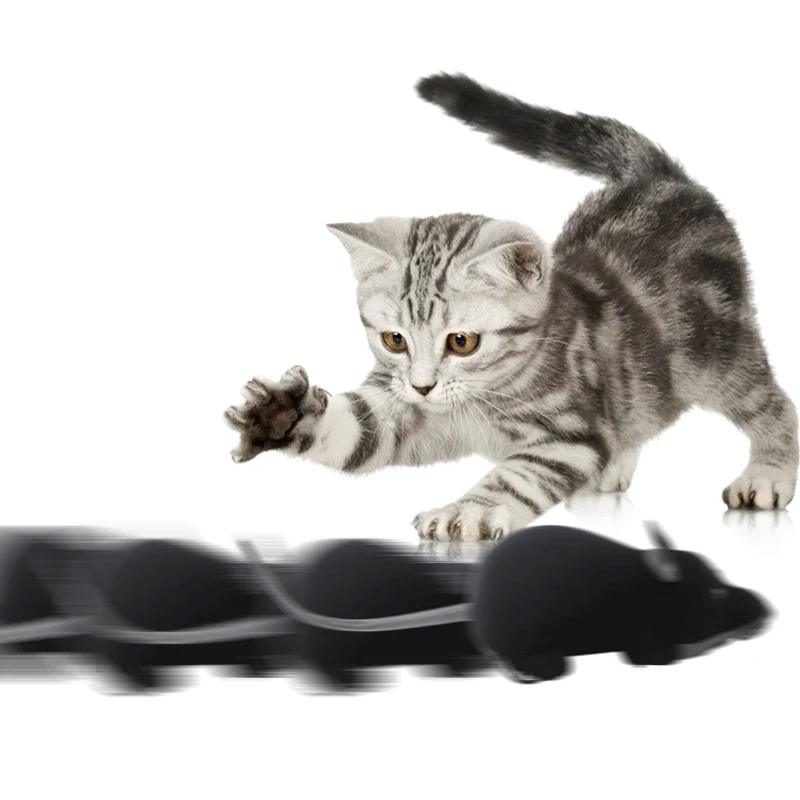 Корм для животных игрушечная мышь Беспроводной RC мышки для котов игрушки дистанционного Управление игрушечная мышь Новинка RC кошка забавная игровая мышь игрушки для кошек