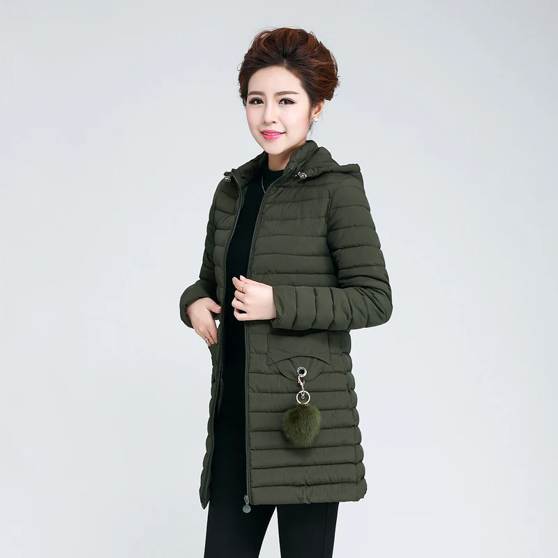 Новинка 2018 осенне зимняя куртка женская пуховая хлопковая парка Длинная