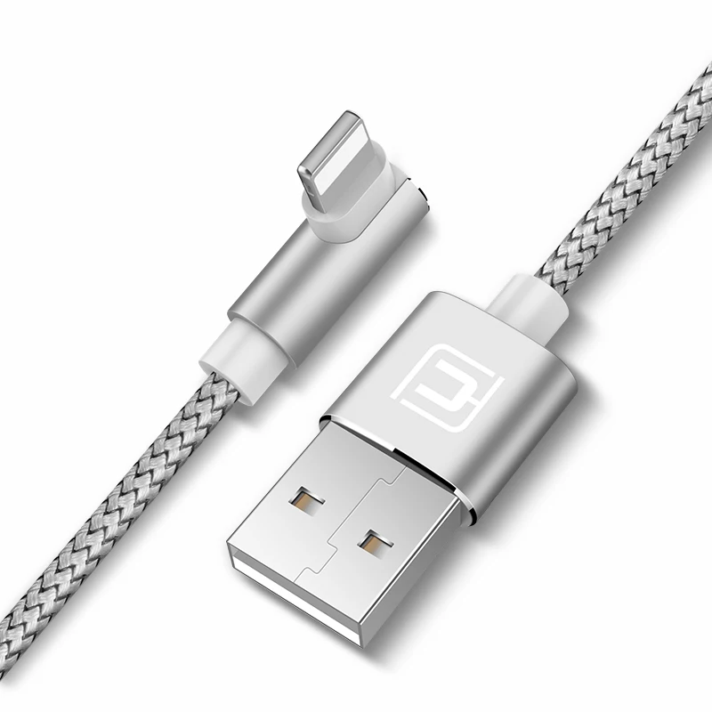 CAFELE usb кабель для iphone x xr Кабель зарядного устройства для 6 7 8 5S plus Быстрая зарядка нейлоновый шнур для передачи данных Поддержка синхронизации данных - Цвет: Silver