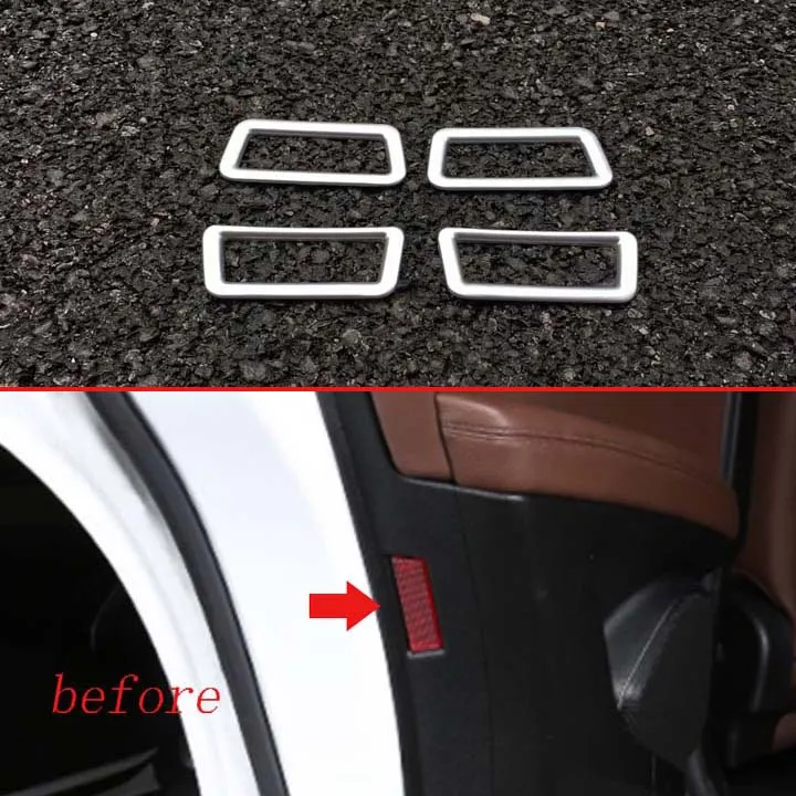 Для Alfa Romeo стельвио 2017 2018 автомобильные аксессуары ABS Хром Матовый передней и