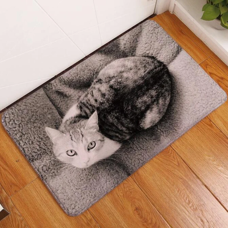 3D Kawaii Cat Печать Коврики для пола и ковры для дома гостиная спальня коврик для кухонь, ванных противоскользящие мягкие HM0624