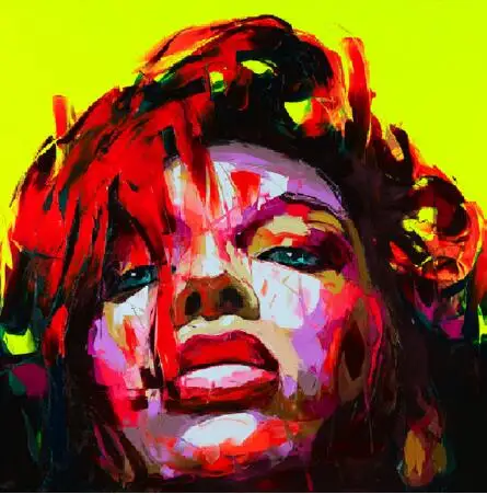 Embeish Франсуаза Nielly нож картина маслом HD Печать на холсте домашняя декоративная фигурка настенные картины красочное лицо портрет художественные работы - Цвет: as pictures