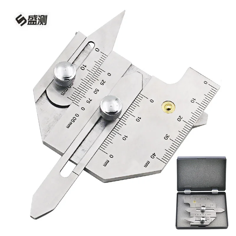 

Precision gauge 0-40mm weld seam gauge weld inspect ruler Welding Measure gauge bead height inspection ruler D1035