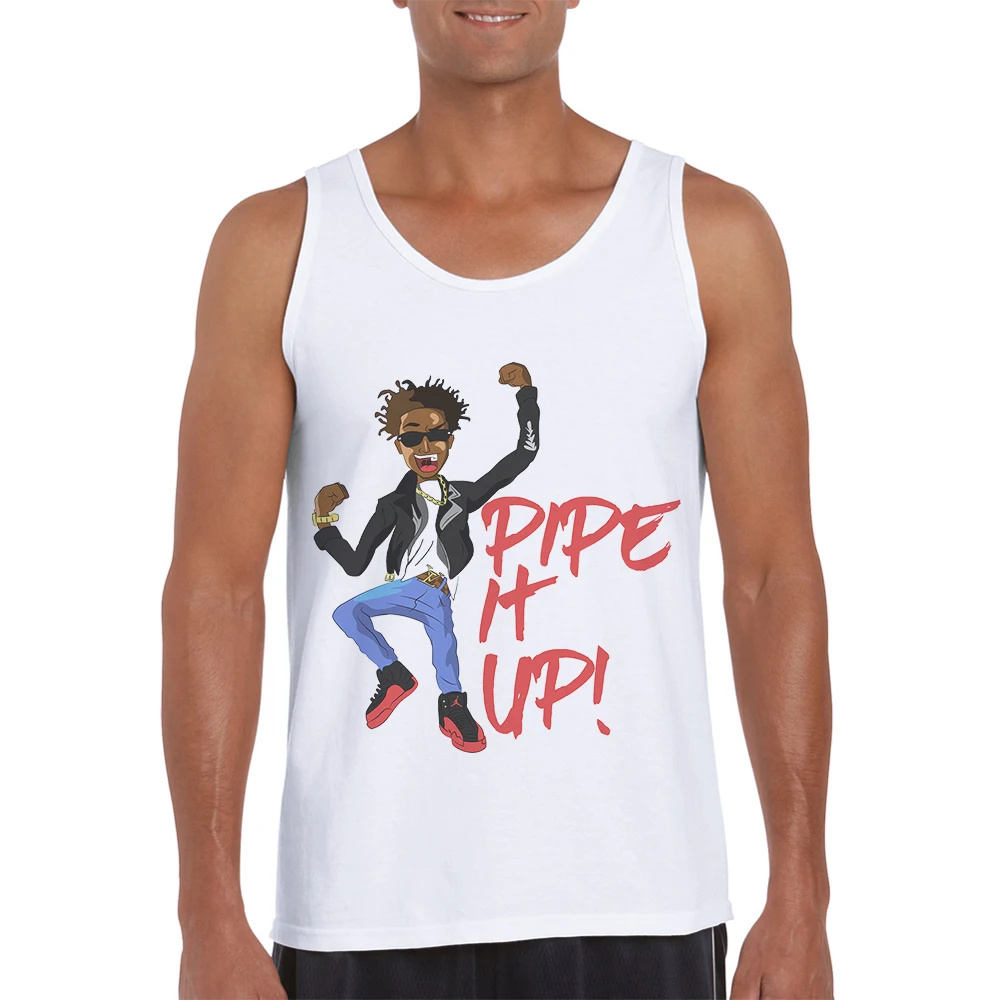 

2019 New Fashion Mens Tank Tops Hip Hop Printed Male Casual Sleeveless Vest Hipster Men Shirt Popular Man Tanks Cotton Clothes