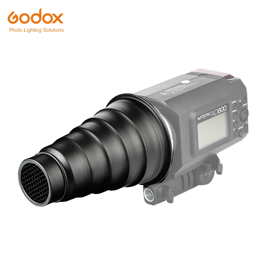 Godox AD H1 соты конический Snoot с крепление для AD600 AD600M Speedilite Портативный внешний