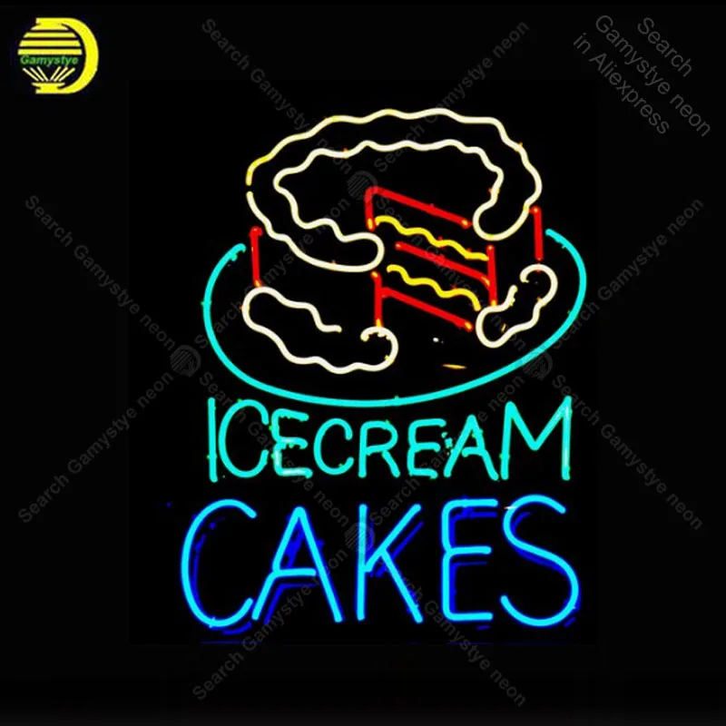 For Icecream Cakes Neon Light Sign Decor Windower Store Disp