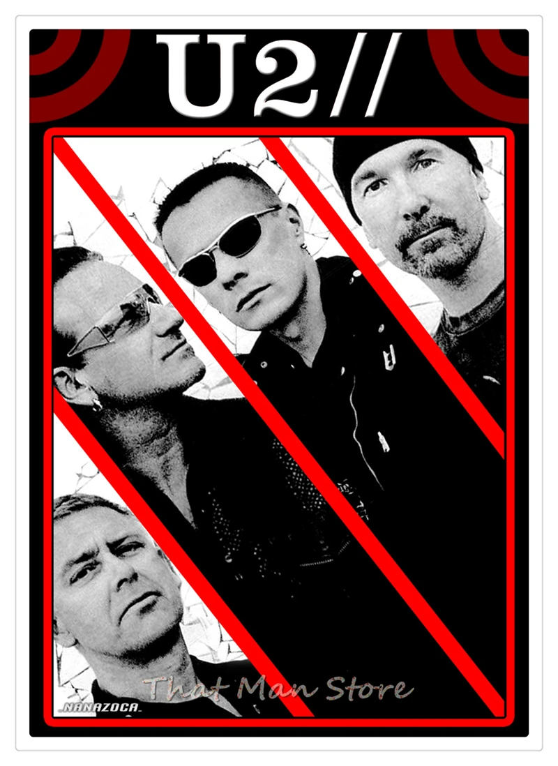 U2 плакат Clear Image стены наклейки украшения дома хорошее качество печать белый плакат на крафт-бумаге Home art бренд