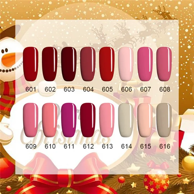 Set 1 Ur Sugar Рождество 7,5 мл Лак для ногтей Полупостоянный чистый цветной гель для ногтей лак УФ светодиодный дизайн ногтей замачиваемый УФ Гель-лак для маникюра - Цвет: Set 1