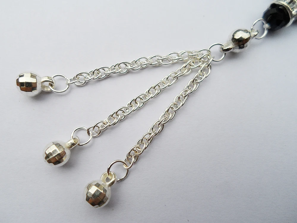 Новый тип Черный кристаллический стеклянный браслет высококачественный черный