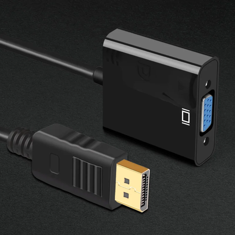 DisplayPort для VGA кабель DP Дисплей адаптера порта 1080 P цифровой аудио переходник