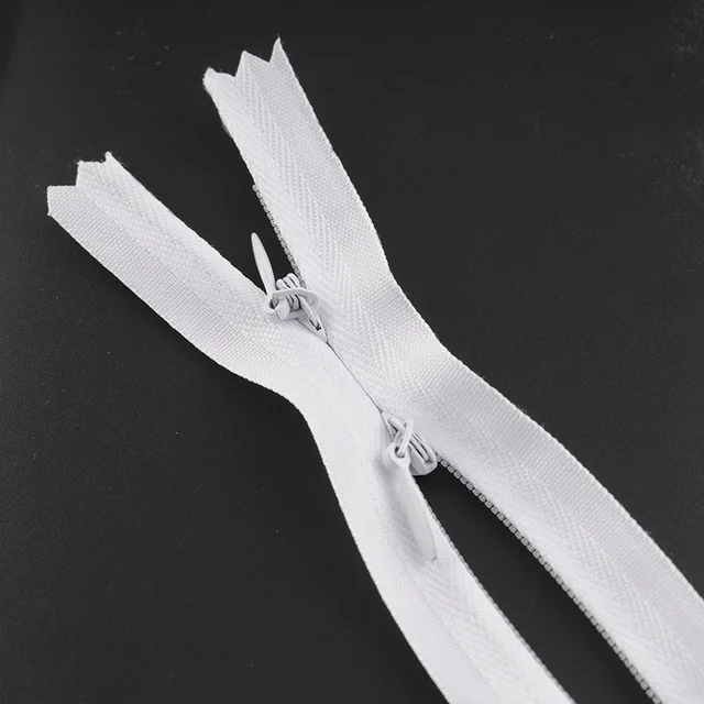 White 60CM Зубная щетка с двумя головками и невидимые застежки-молнии для шитья; Одежда для кормящих мам; застежка-молния для одежды № 3 нейлон ткань мягкая для детских бутылочек, FC156 - Цвет: White 60CM