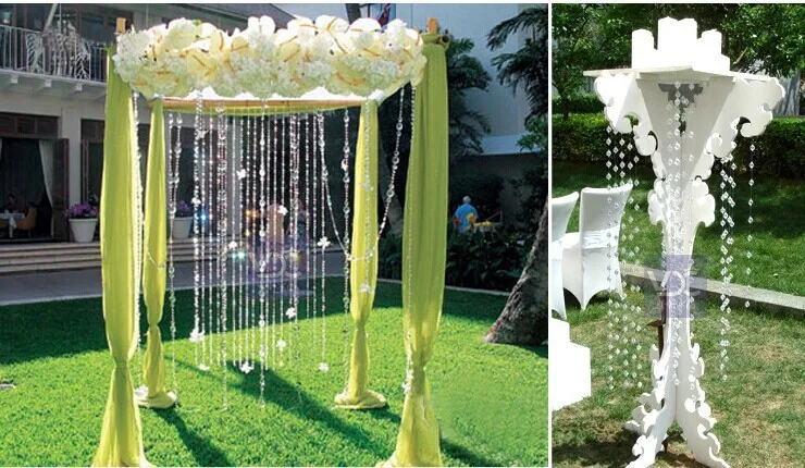

150m Crystal Garland Glass Chain For Home Wedding Party Decoration Wedding Supplies Shinning Ball Beads Chain