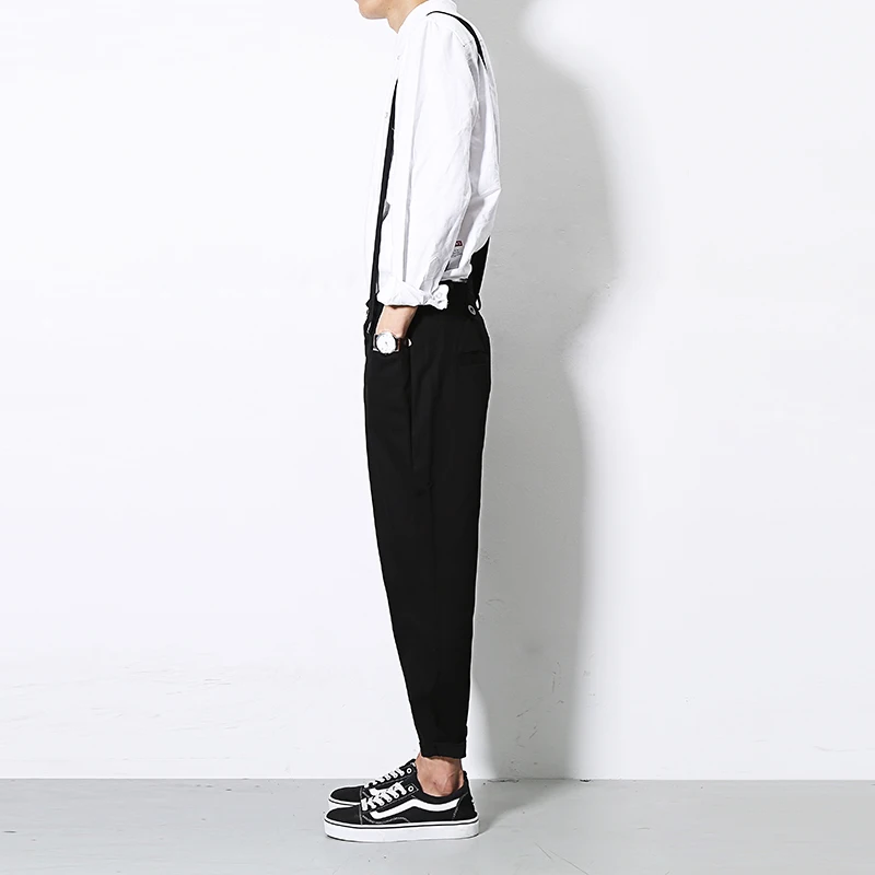 Мода 2017 г. черный комбинезон цвета хаки Для мужчин Повседневное Брюки карго плюс