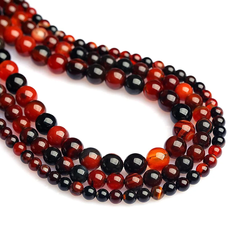 

Natural Stone Dream Agates Beads Round Gem Loose 15" Strand 4 6 8 10 12 14MM Beads for Jewelry Making DIY Bracelets Necklaces