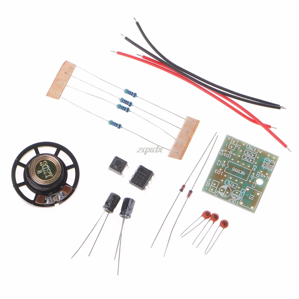 NE555 Осциллятор зуммер электронный DIY тон генератор светодиодный комплект 8R 0 25 Вт
