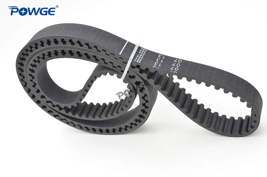 Ремень синхронный POWGE Arc Tooth HTD 8M с шириной 5120/5760/20/30/40 мм зубцы 640 720 резиновый ремень