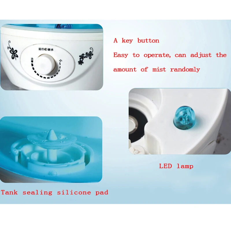Air Humidifier Ultrasonic Aroma Diffuser 25W 3l for home Essential Oil Mist Maker Fogger Humificadores Casa|ultrasonic aroma diffuser humidifier|air