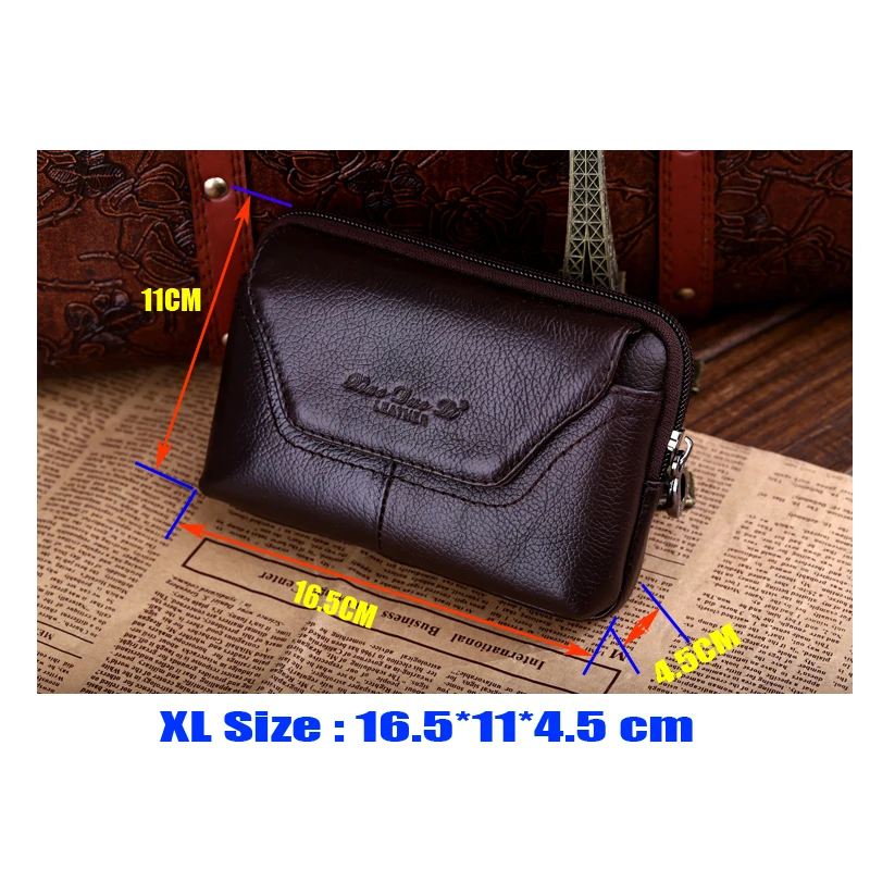 

Luxury Genuine Leather Carry Belt Clip Pouch Waist Purse Case Cover for Xiaomi Redmi Note 4 Pro Mobile Phone Bag Free Shipping