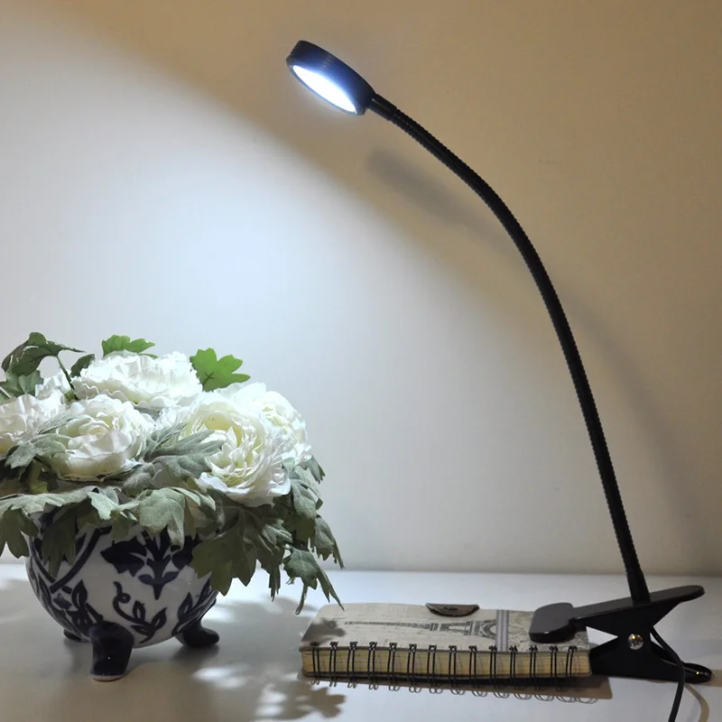 

USB 5W led Book Lamp bendable Flexible LED Reading working Light with dimmable CCT adjustable clip reading lights