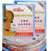 alice a103 clear nylon silver plated 1st 2nd 3rd 4th 5th 6th ebgdae classical guitar strings 6 strings guitar parts