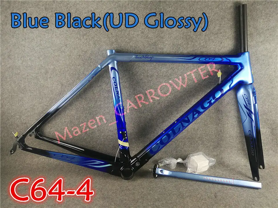 Новое поступление T1100 UD матовый-глянцевый черный красный Colnago C64 карбоновая рама для дорожного велосипеда с 52 см 6 цветов на выбор