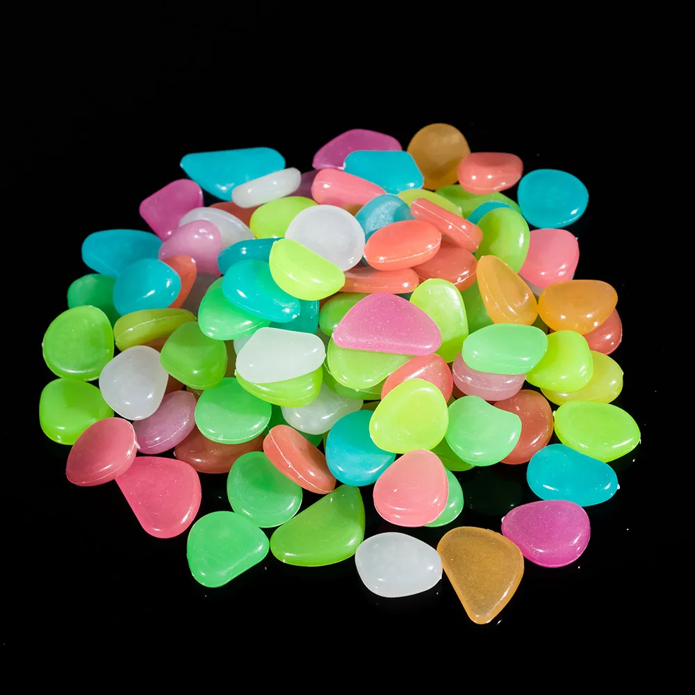 Милый 10 шт. светящийся светильник искусственный камешек украшение для