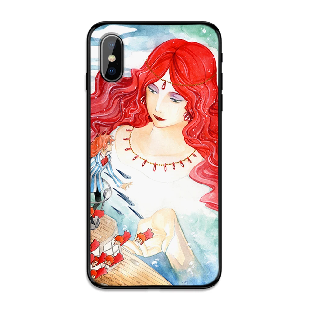 Anime cliff princess ponyo cute Soft TPU Case Cover for Apple iPhone 6 6S 7 8 Plus 5 5S SE X XS MAX XR Silicone Cases | Мобильные