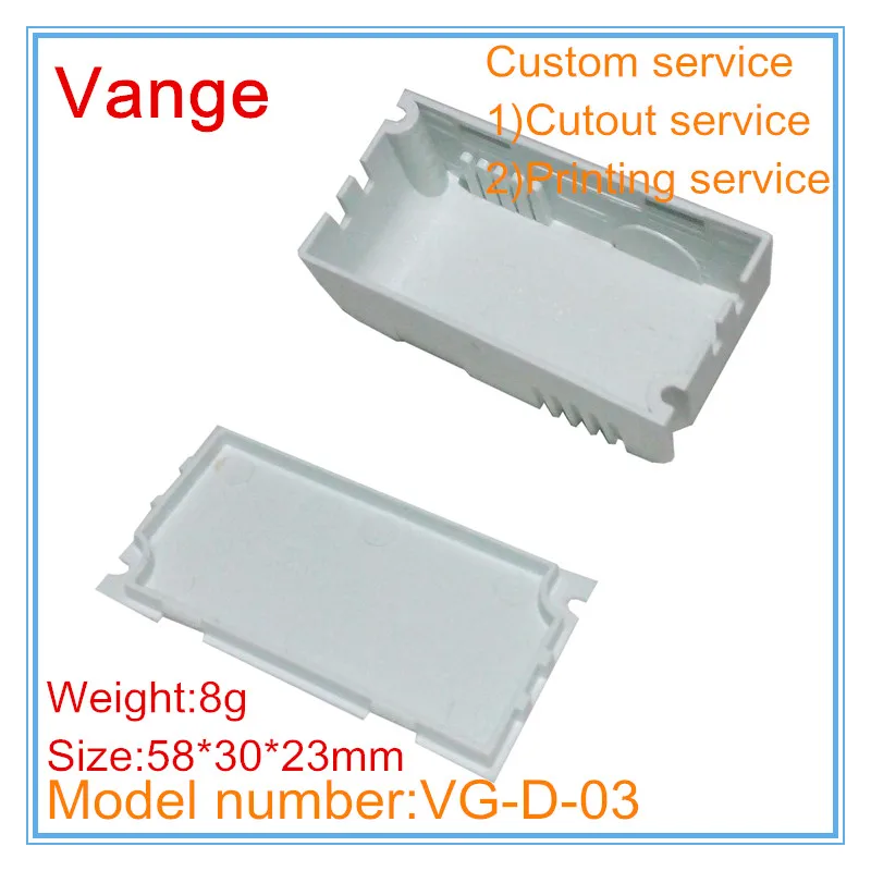 50pcs/lot molding shell box 58*30*23mm IP54 fireproof PC plastic instrument housing diy for led drive module | Обустройство дома