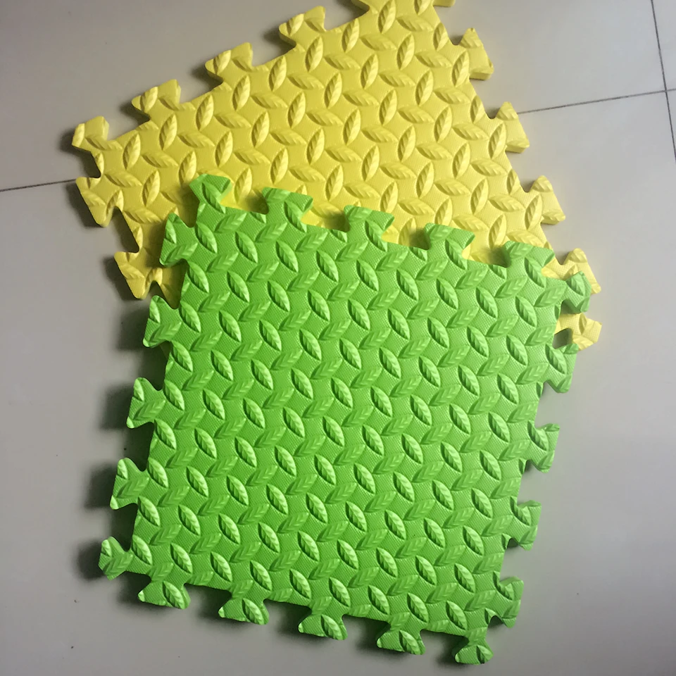 Коврик детский из вспененного ЭВА с листьями 1 2 см 9 шт./лот размер 60*60 | Игрушки и