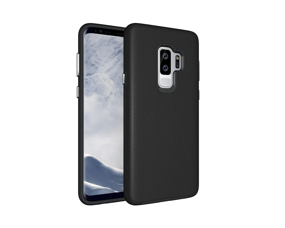 For Samsung Galaxy S9 Plus Non Slip Shockproof PC+TPU Hybrid Case Armor Back Cover Capa |