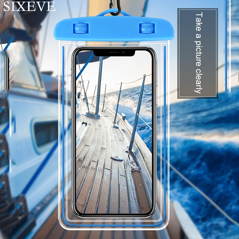Универсальный светящийся водонепроницаемый защитный чехол для iPhone 8 7 6 S Plus X 10