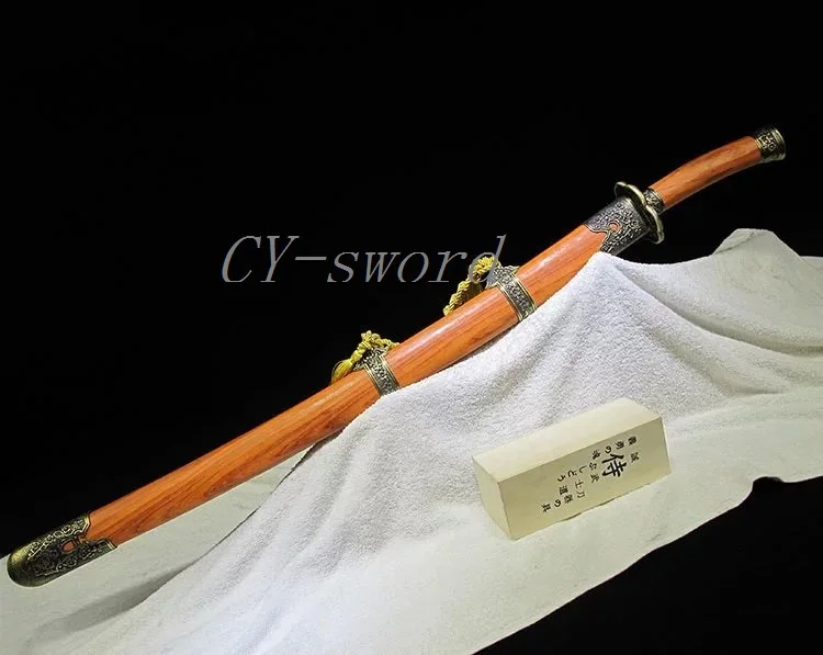 Ручная ковка Китайский Longquan blackwood Muifa Qing нож 1060 лезвие из углеродистой стали