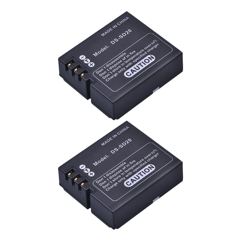 2 шт. батарейки для AEE Magicam SD18 SD19 SD20 SD21 SD22 SD23 SD30 Rollei 3 S|Цифровые аккумуляторы| |