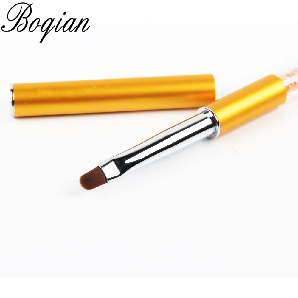 BQAN 1 шт. #6 хрустальная ручка для дизайна ногтей Гелевая Кисть гелевая с колпачком