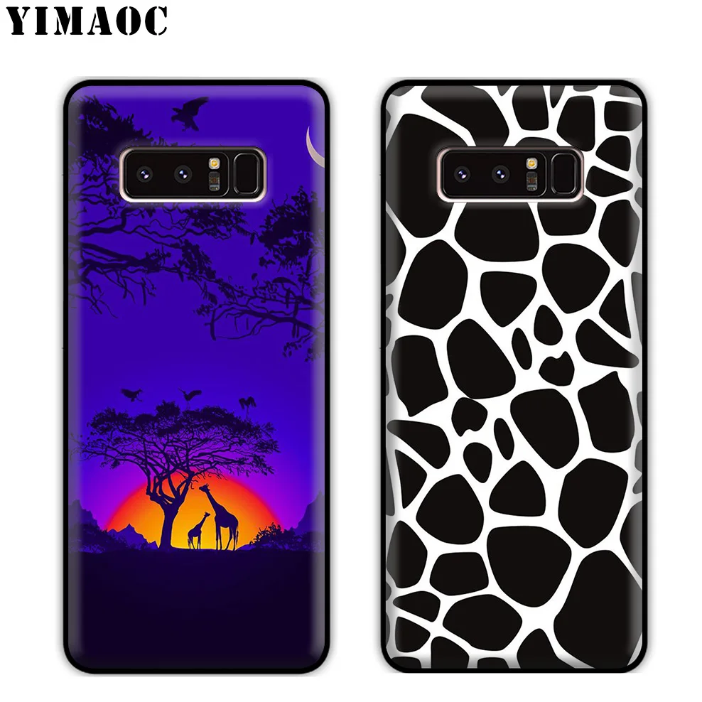 YIMAOC Giraffe Cute Animal Funny Soft Silicone Case for Samsung Galaxy S10 S10e S9 S8 Plus S7 S6 Edge J6 Cover |