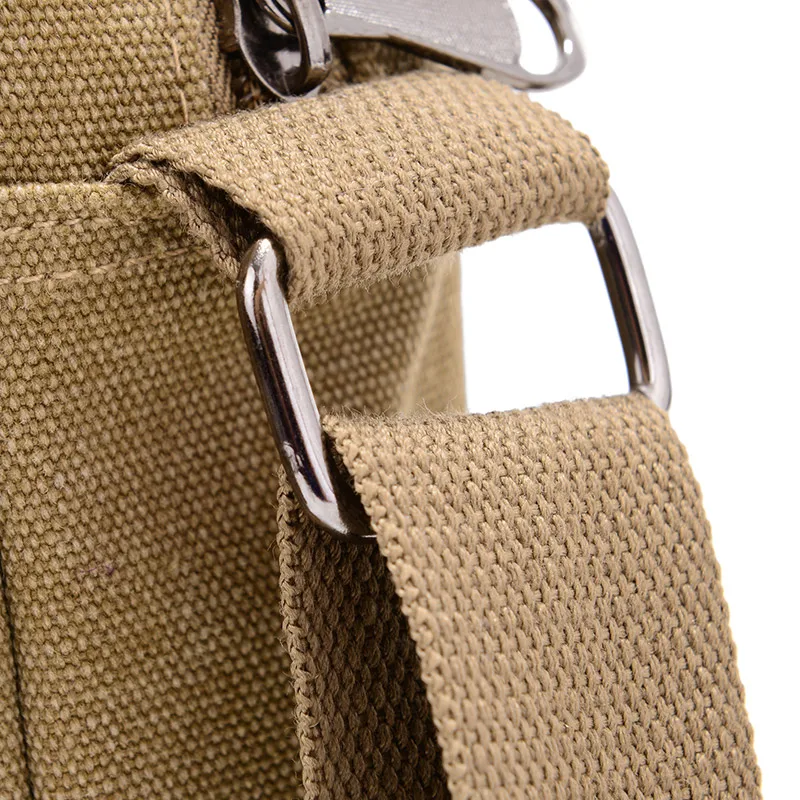 Amarte Brand Canvas Men Crossbody Bag Single Shoulder Man Business Casual Messenger Travel Multi Pockets |