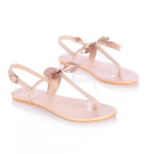 2015 новые поступления мода лето пляжная обувь сладкий с бантом ленты сандалии