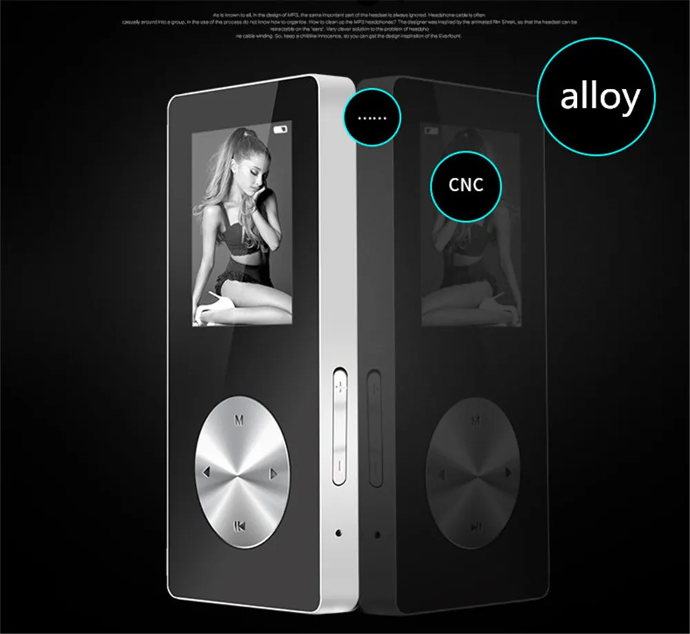 C13 алюминий 1 8 дюйма экран MP3 музыка 4G 8G 16G спорт мини музыкальный mp3 плеер