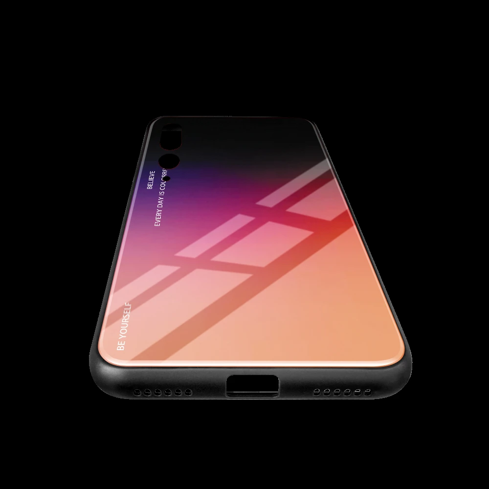 Новые градиентные чехлы с закаленным стеклом для huawei P30 P20 P10 Lite Коврики 20 10 9 8 Pro Nova3 Nova4 Nova3i P9 P10 плюс