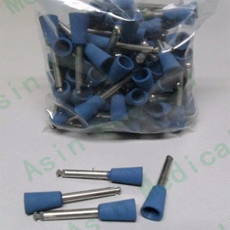 

DENTAL LAB MOUNTED SILICONE POLISHING CUP MIDGETS REDUCTION 100/BOX BLUE RA