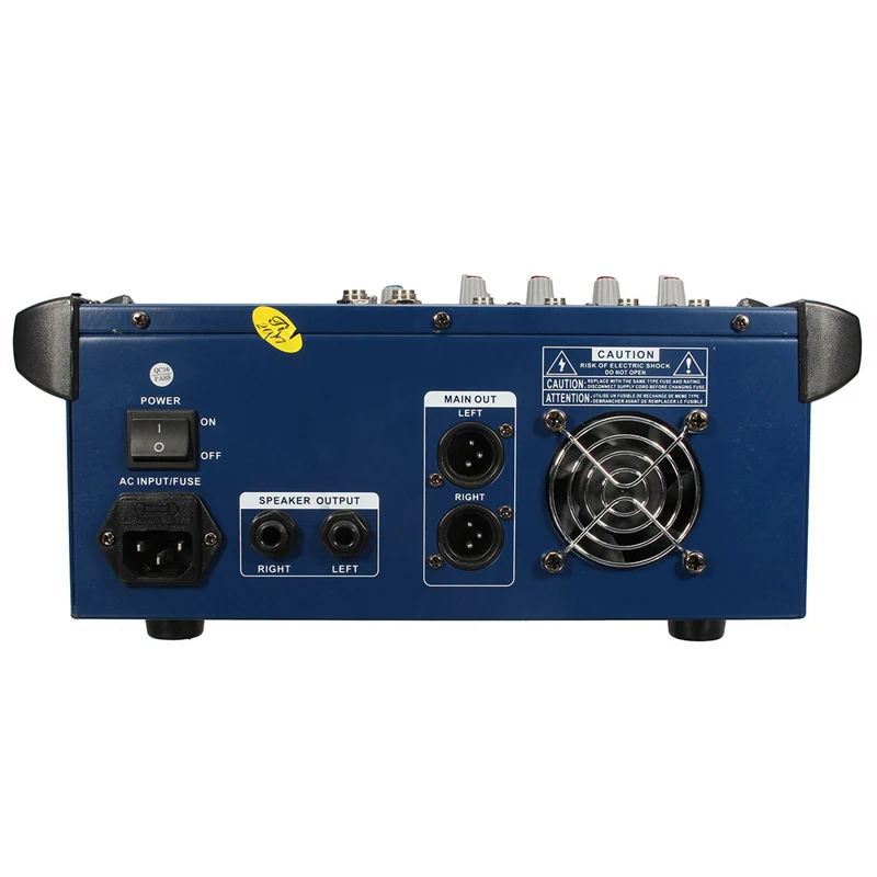 LEORY цифровой микшерный пульт 4 канала Professional DJ Audio караоке с В USB 48 мощность 16DSP