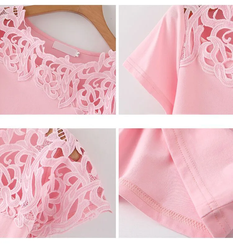 Летнее платье размера плюс с вырезами женская футболка Топ элегантная обувь в