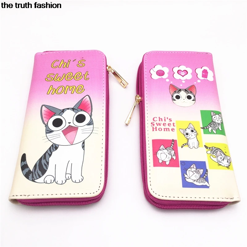 Длинный кошелек с милым единорогом кошкой и собачкой Женский дизайнерский милый
