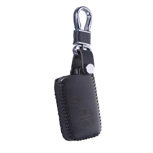 black Автомобильный ключ чехол для Toyota Camry Prado Crown 4runner Venza Land Cruiser Prius Vitz 3 кнопки Smart брелок Защитная крышка корпуса - Название цвета: black