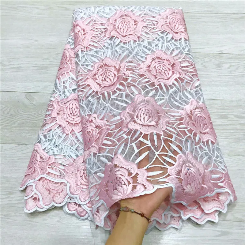 French Net Lace Fabric 2019 Latest African With Beads Embroidery Guipure Mesh Tulle High Quality JYA19-2 | Дом и сад