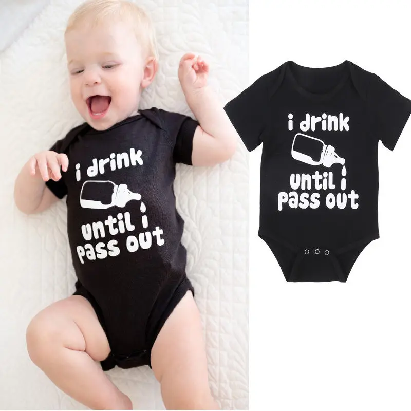 Детская летняя одежда с коротким рукавом и молочной бутылкой|girls romper|newborn babybaby boy