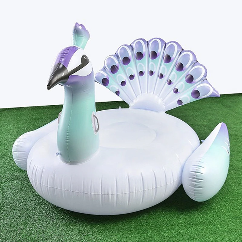 S/L гигантские надувные Павлин бассейна ряд ездить на плавание кольцо воды для